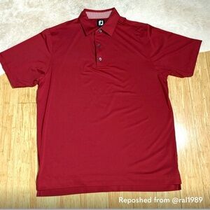FootJoy Men’s Red Golf Polo Shirt L